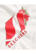 تی شرت زنانه W Graphic Tee Puff Print اورجینال اسکچرز Skechers بوفه