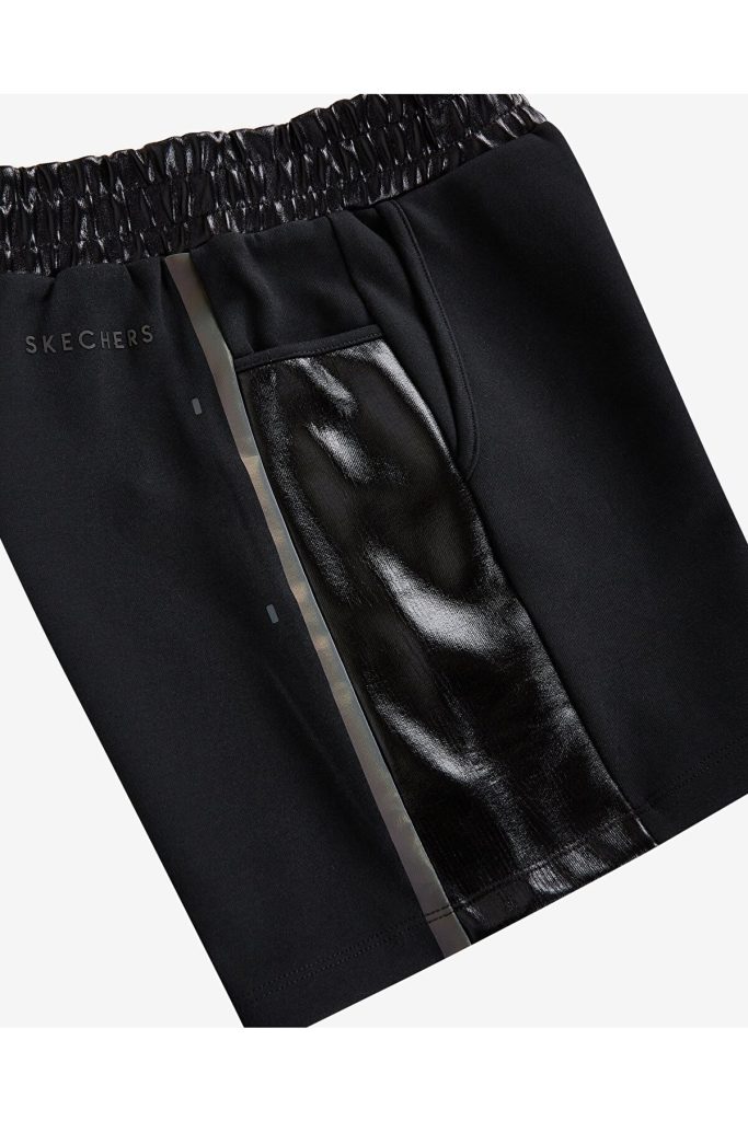 شورت ورزشی 2xi-lock مشکی براق اسکچرز Skechers بوفه