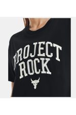 تیشرت زنانه مشکی پروژه راک Project Rock آندر آرمور Under Armour بوفه