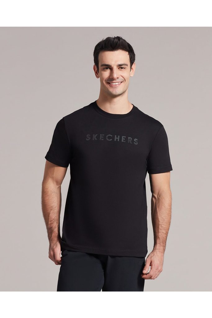 تیشرت گرافیک تی کامو Graphic Tee Camo مشکی مردانه اسکچرز Skechers بوفه