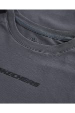 تیشرت یقه خدمه Graphic Tee Crew Neck مردانه خاکستری اسکچرز Skechers بوفه