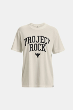 تیشرت زنانه سفید پروژه راک Project Rock آندر آرمور Under Armour بوفه