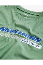 تیشرت سبز لوگو بزرگ Big Logo مردانه اسکچرز Skechers بوفه