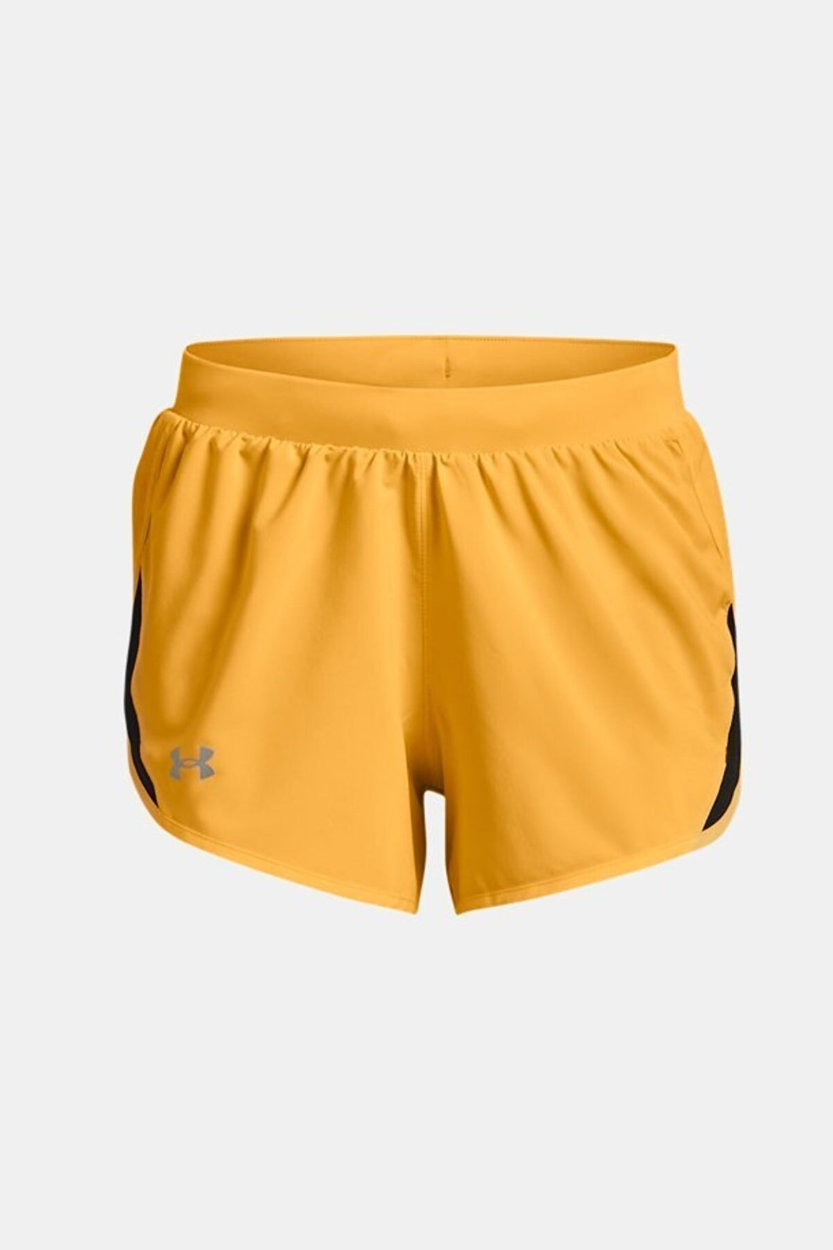 shorts-under-armour-fly-by-2-yellow 2 شورت ورزشی زنانه فلای بای Fly-by 2 زرد اصل آندر آرمور Under Armour بوفه