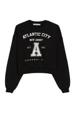 سویشرت زنانه مشکی برند برشکا Bershka بوفه