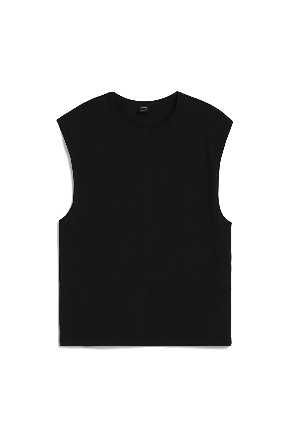 10 Oversize T-shirt 02294461 black خرید تیشرت بدون آستین اورجینال برشکا Bershka بوفه