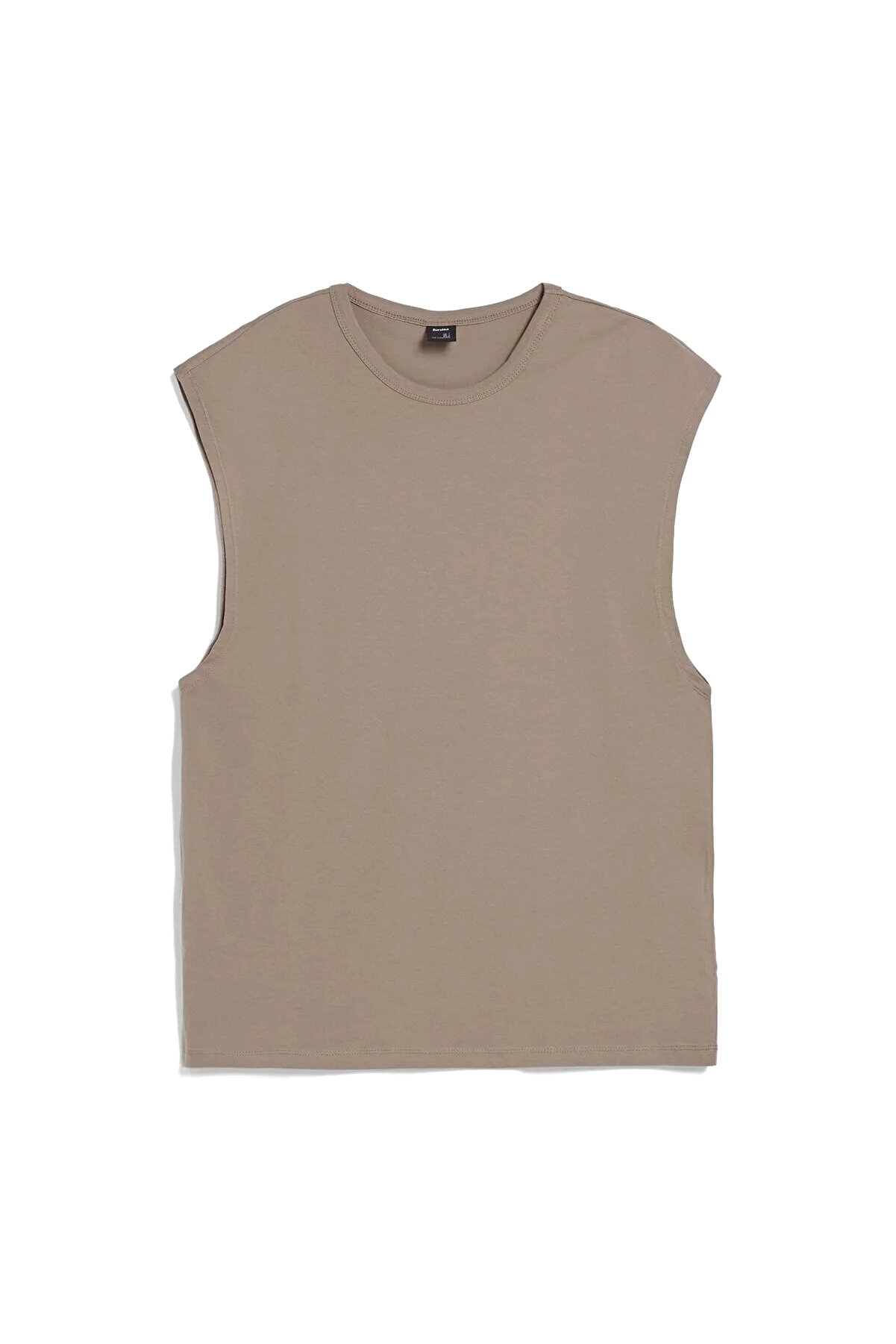 10 Oversize T-shirt 02294461 gray خرید تیشرت بدون آستین اورجینال برشکا Bershka بوفه