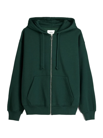 سویشرت زیپ دار زنانه سبز اورجینال برشکا Bershka بوفه