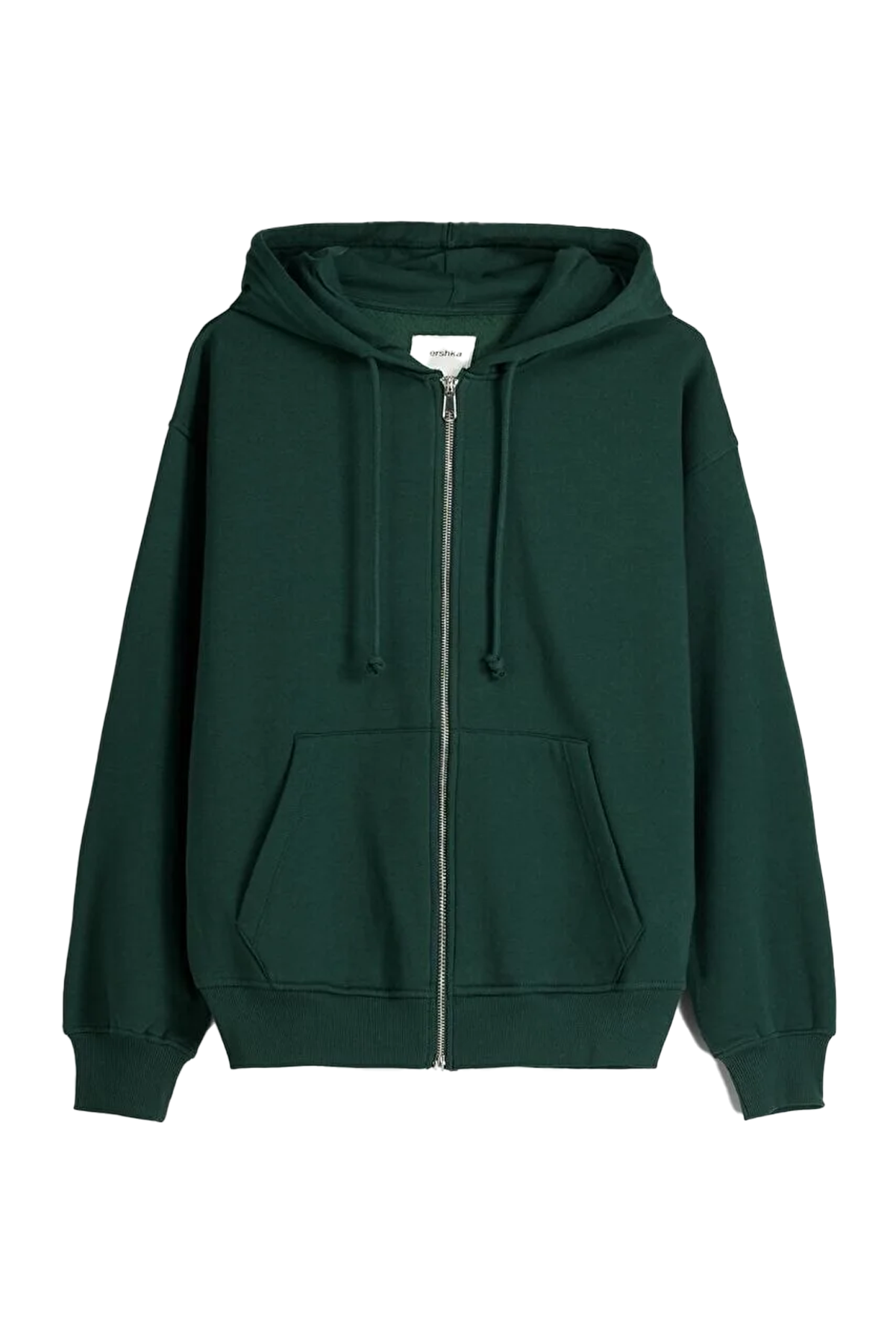 12 sweatshirt green 06884700 سویشرت زیپ دار زنانه سبز اورجینال برشکا Bershka بوفه