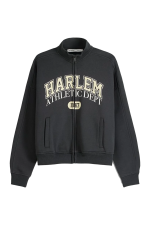 سویشرت طرح دار زنانه خاکستری برشکا Bershka بوفه