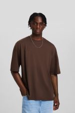 تی شرت آستین کوتاه سایز بزرگ برشکا Bershka بوفه