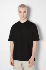 خرید تی شرت مشکی اورجینال برشکا Bershka بوفه