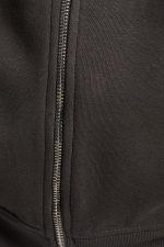 سویشرت زیپ دار زنانه مشکی اورجینال برشکا Bershka بوفه