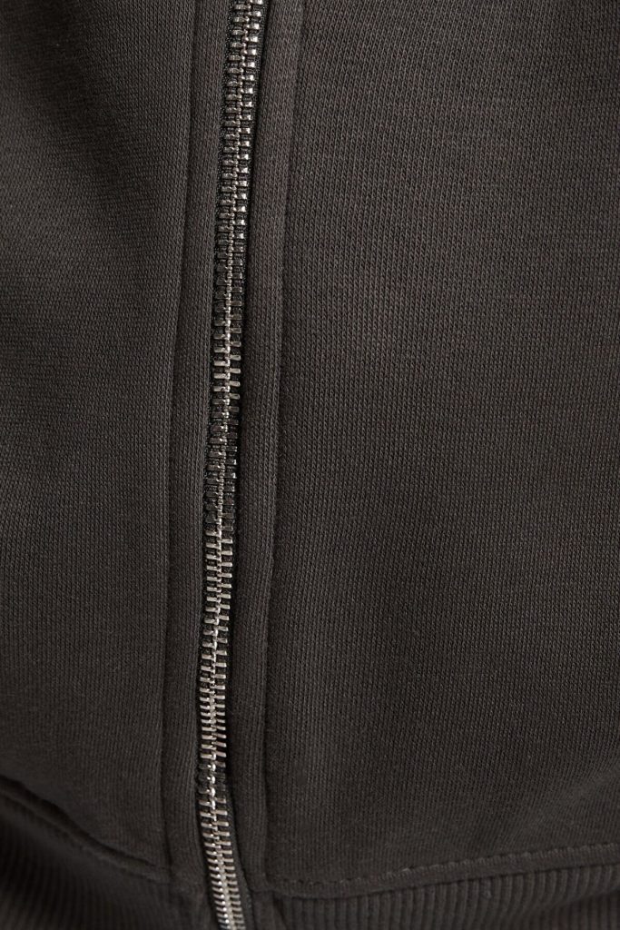 سویشرت زیپ دار زنانه مشکی اورجینال برشکا Bershka بوفه