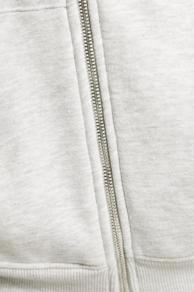 سویشرت زیپ دار زنانه مشکی اورجینال برشکا Bershka بوفه