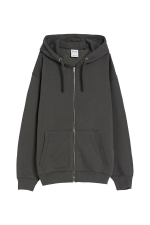 سویشرت کلاهدار خاکستری مردانه اورجینال برشکا Bershka بوفه