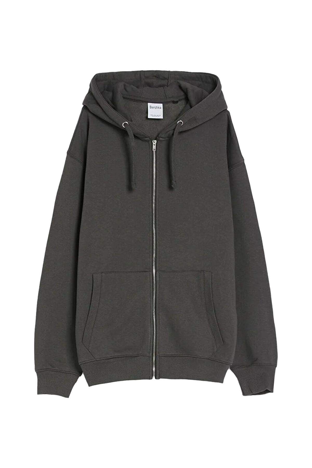 4 sweatshirt gray 01535737 سویشرت کلاهدار خاکستری مردانه اورجینال برشکا Bershka بوفه