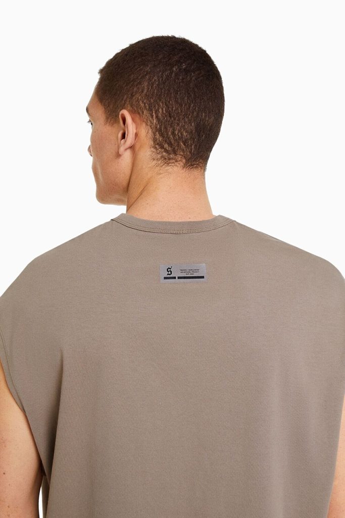 خرید تیشرت بدون آستین اورجینال برشکا Bershka بوفه