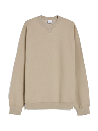 دورس یقه گرد بژ مردانه برند برشکا Bershka بوفه