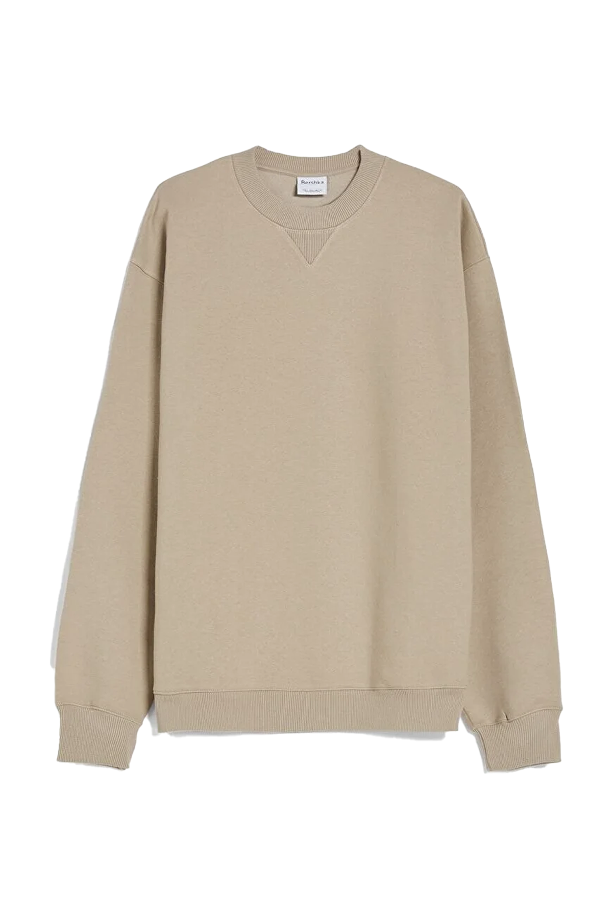 6 beige 07388732 دورس یقه گرد بژ مردانه برند برشکا Bershka بوفه