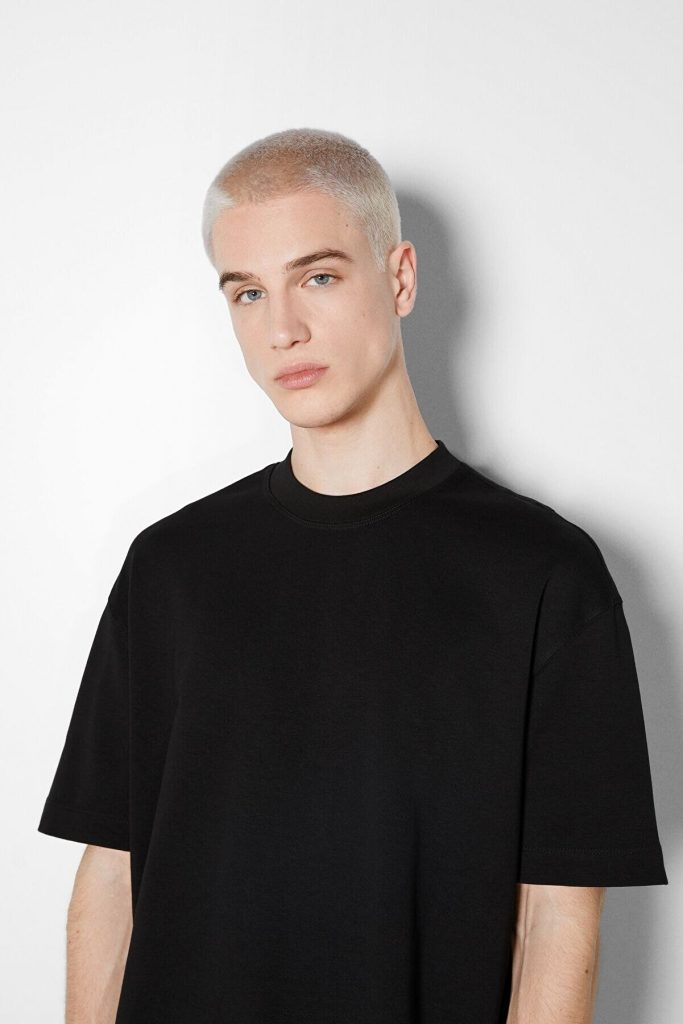 خرید تی شرت مشکی اورجینال برشکا Bershka بوفه