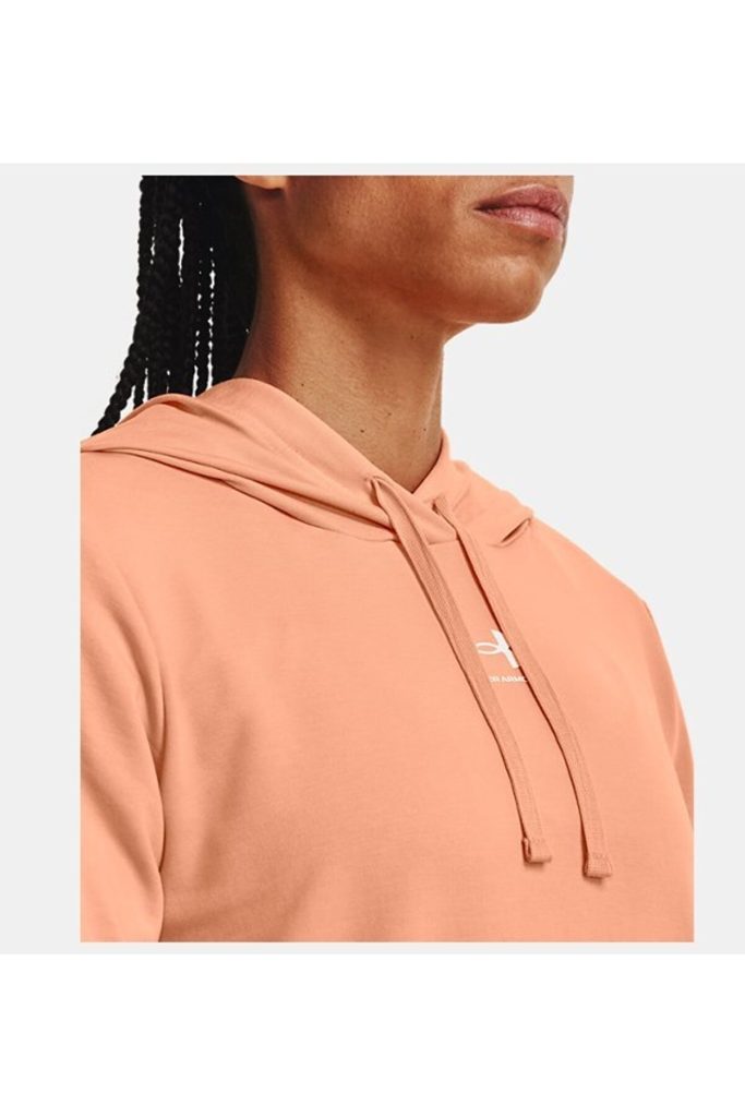 هودی رایوال تری Rival Terry زنانه سبز اورجینال آندر آرمور Under Armour بوفه