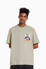 تیشرت باکسی طرح ناروتو اورجینال برشکا Bershka بوفه