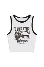 تاپ کشی طرحدار زنانه برشکا Bershka بوفه