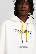 هودی طرح دار مردانه مشکی برند برشکا Bershka بوفه