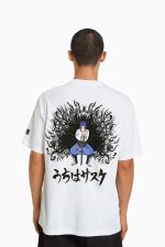 تیشرت باکسی طرح ناروتو اورجینال برشکا Bershka بوفه
