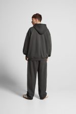 سویشرت کلاهدار مشکی مردانه اورجینال برشکا Bershka بوفه