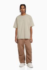 تی شرت طرح دار آستین کوتاه اورجینال برشکا Bershka بوفه