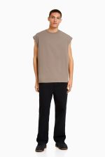 خرید تیشرت بدون آستین اورجینال برشکا Bershka بوفه