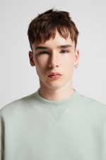 دورس یقه گرد بژ مردانه برند برشکا Bershka بوفه