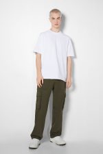 خرید تی شرت مشکی اورجینال برشکا Bershka بوفه