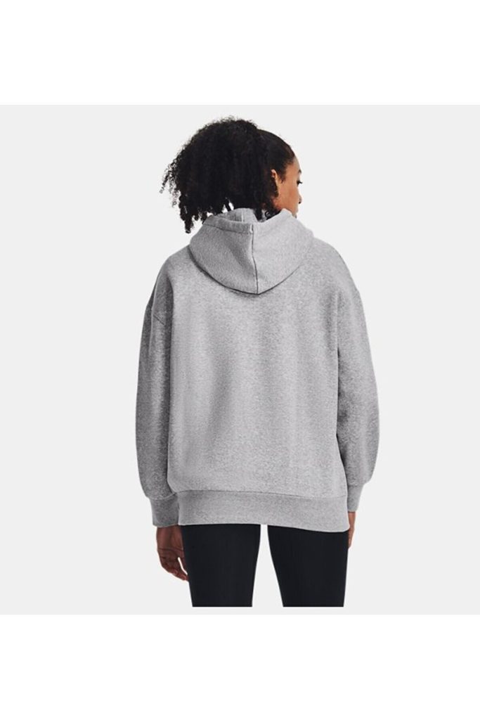 هودی اورسایز اسنشیال فلیس Essential Fleece سفید آندر آرمور Under Armour بوفه