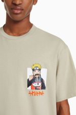 تیشرت باکسی طرح ناروتو اورجینال برشکا Bershka بوفه