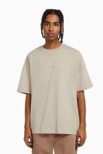 تی شرت طرح دار آستین کوتاه اورجینال برشکا Bershka بوفه