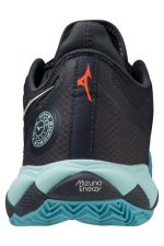 کفش تنیس مردانه Wave Enforce Tour Cc مشکی با زیره آبی میزانو Mizuno بوفه