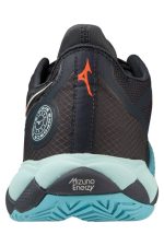 کفش تنیس مردانه Wave Enforce Tour Ac مشکی با زیره آبی میزانو Mizuno بوفه