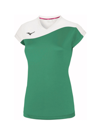 Mizuno تیشرت ورزشی زنانه سبز Myou Tee اورجینال